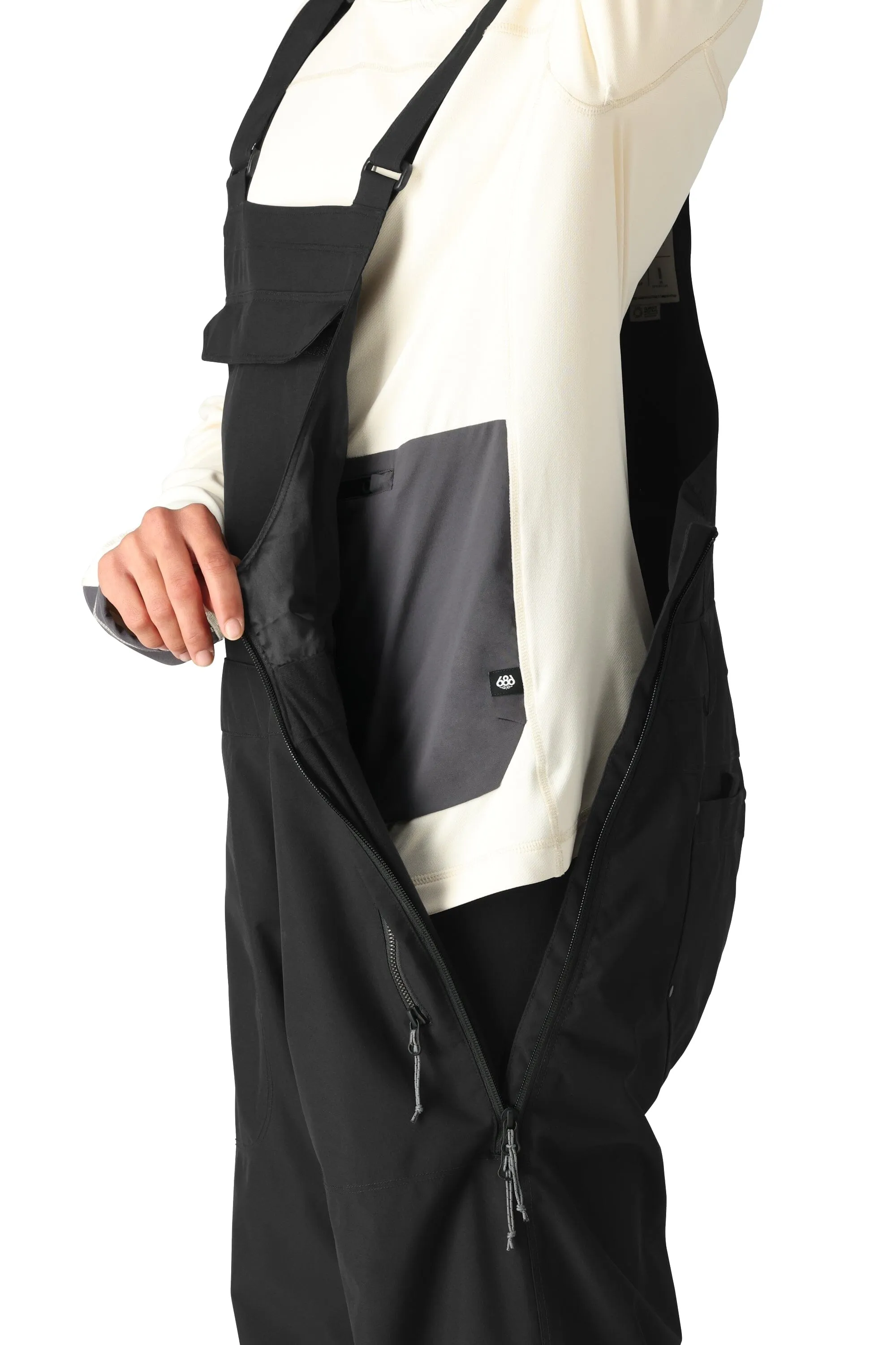 686 Women's Black Magic 20K Bib Snowboard Pants Black 2025