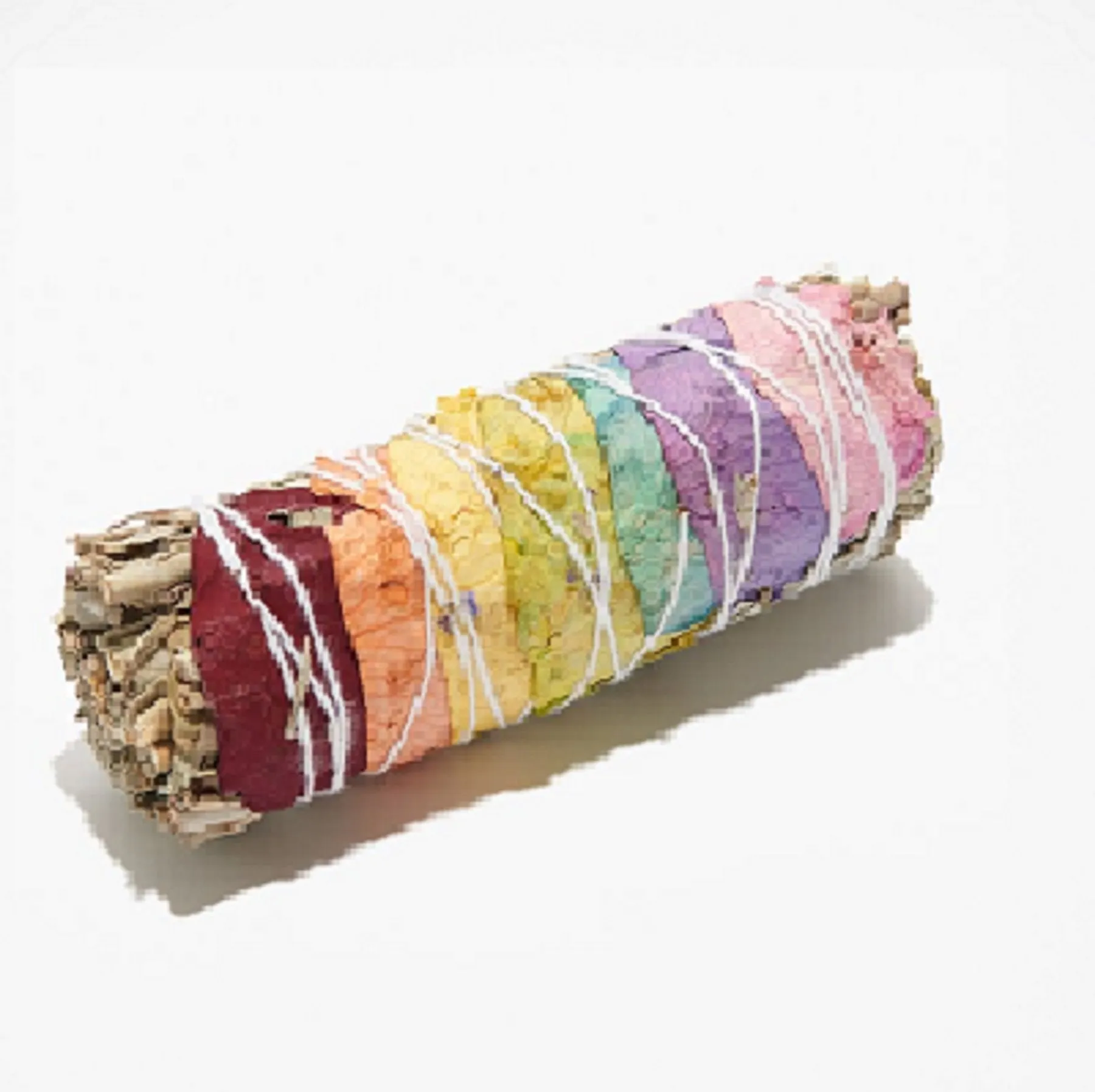 7 Chakra White Sage Smudging Herbs With  Rose Petals) 3-4" - 3 Bundles