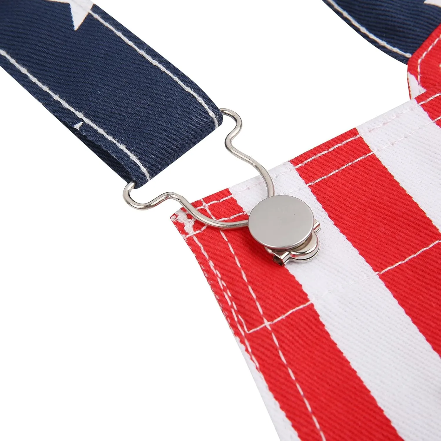 American Flag Overalls Denim Bib Romper Independence Day Striped Stars Jumpsuit USA 4th of July Outfit for Men Women