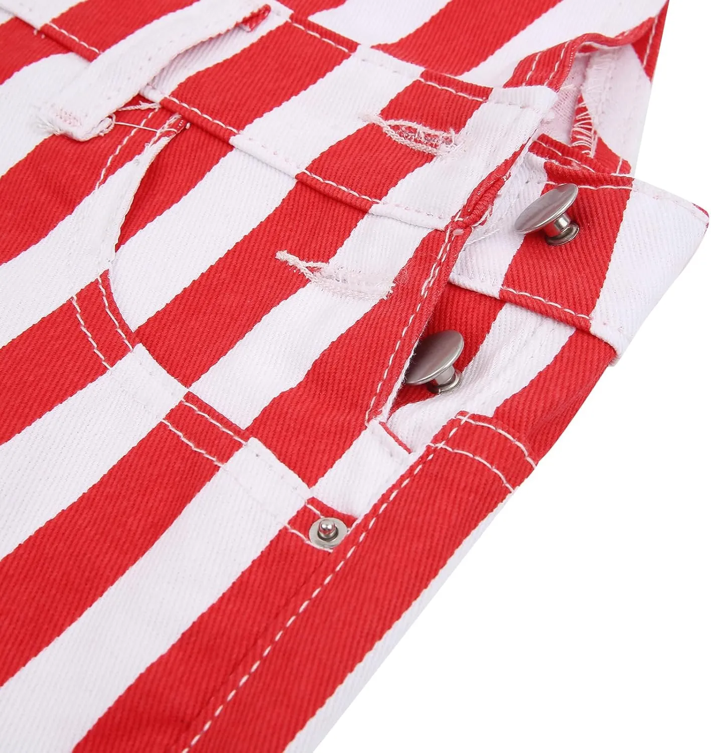 American Flag Overalls Denim Bib Romper Independence Day Striped Stars Jumpsuit USA 4th of July Outfit for Men Women