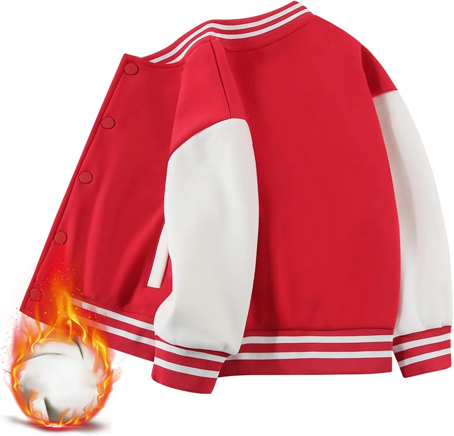 Baby Boy Spring Coat Little Kid Baseball Cardigan Jacket Kids Unisex Boys Varsity Baseball Bomber