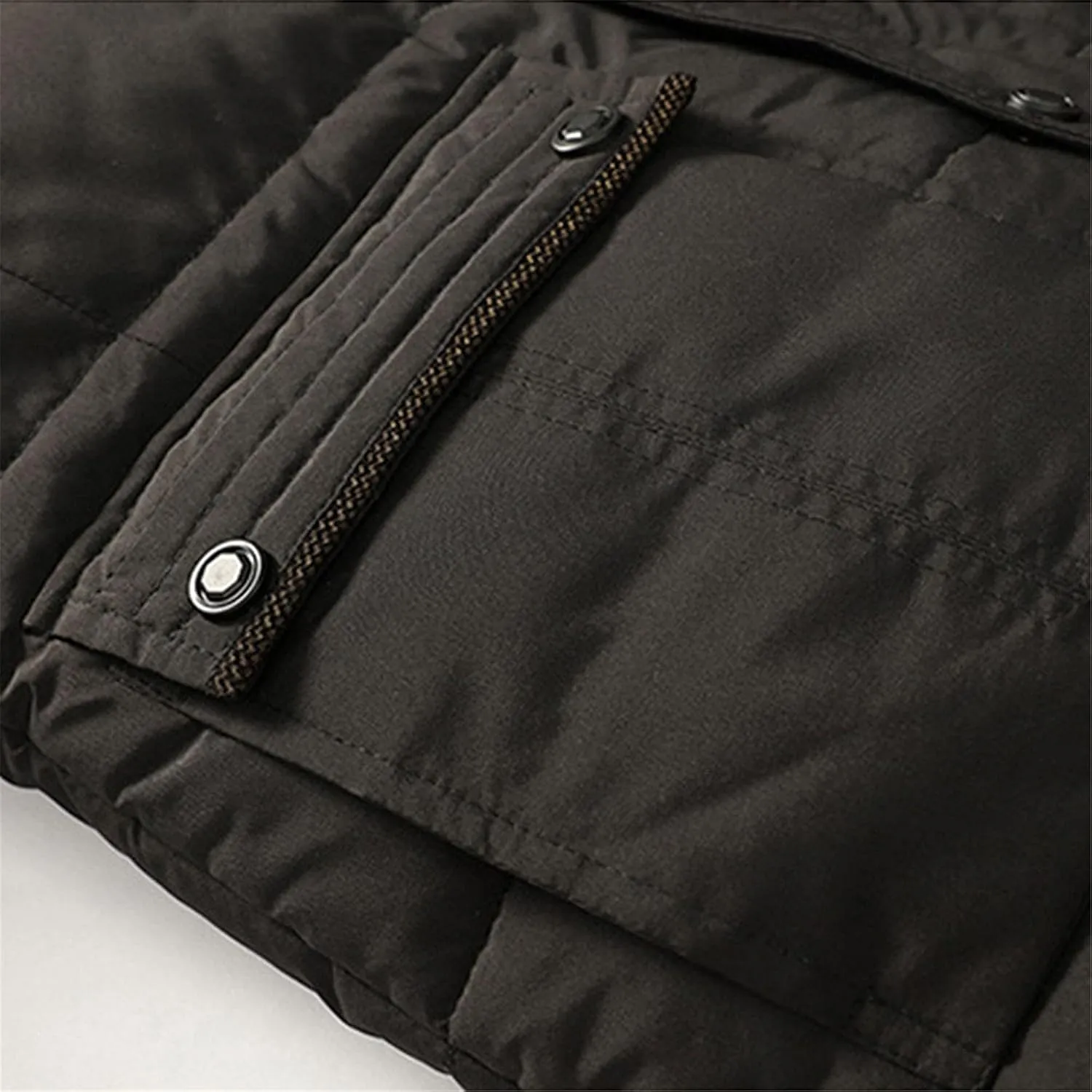BIFUTON Puffer Jacket Men,Men's Down Jackets & Parkas Fashion Warm Sherpa Fleece Lined Winter Ski Jacket with Detachable Hood