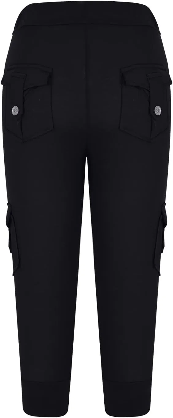 Capri Pants for Women 2024 Capri Leggings Lightweight Summer Casual High Wasit Stretch Pants Cropped Trousers
