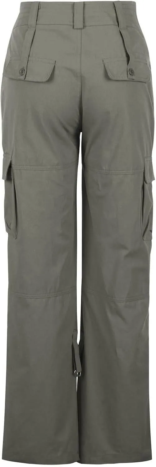 Cargo Pants for Women Mid Rise Pockets Baggy Trousers Loose Lightweight Hiking Pants Y2K Fashion Boyfriend Streetwear Pants