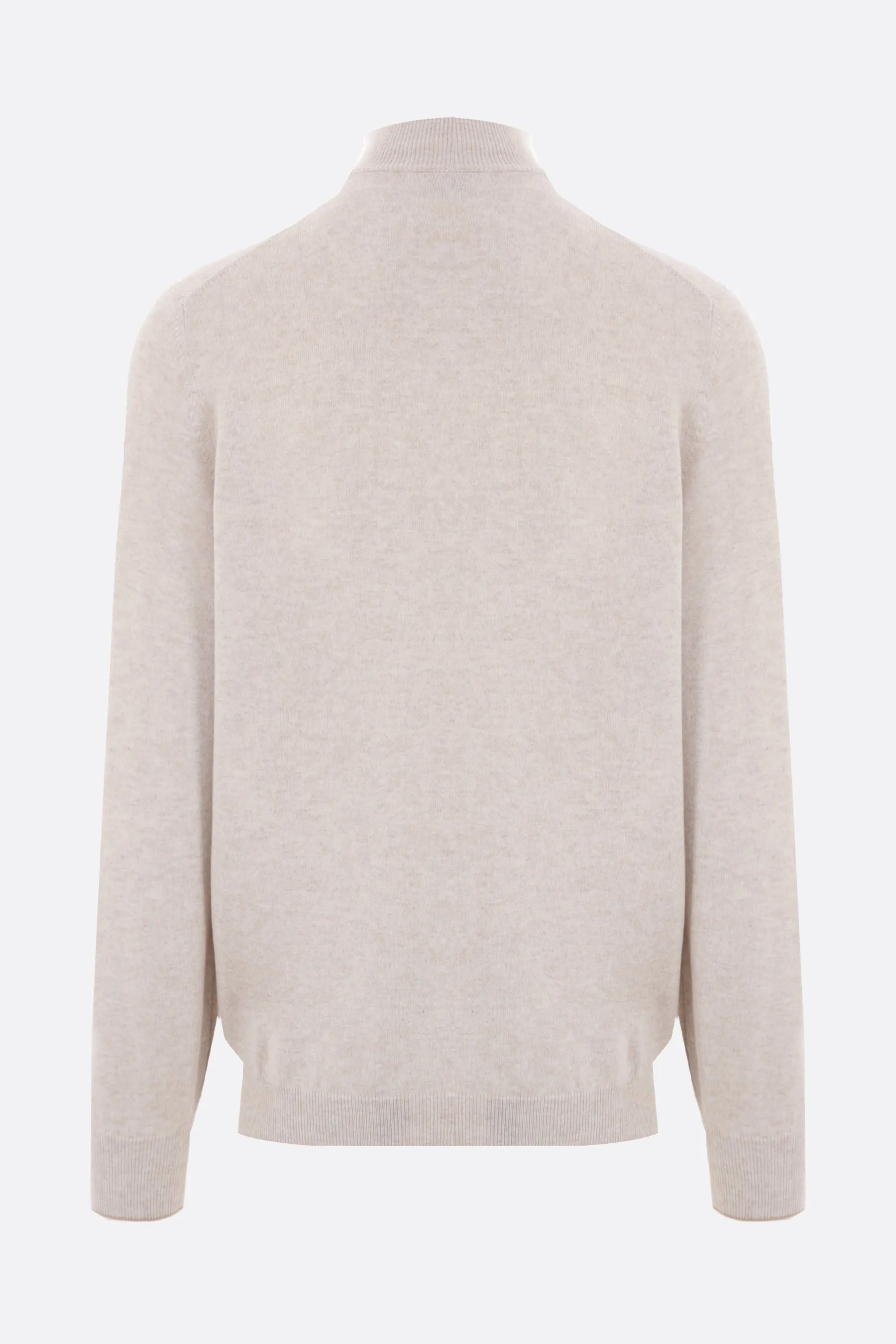 Cashmere Quarter-Zip Pullover Sweater