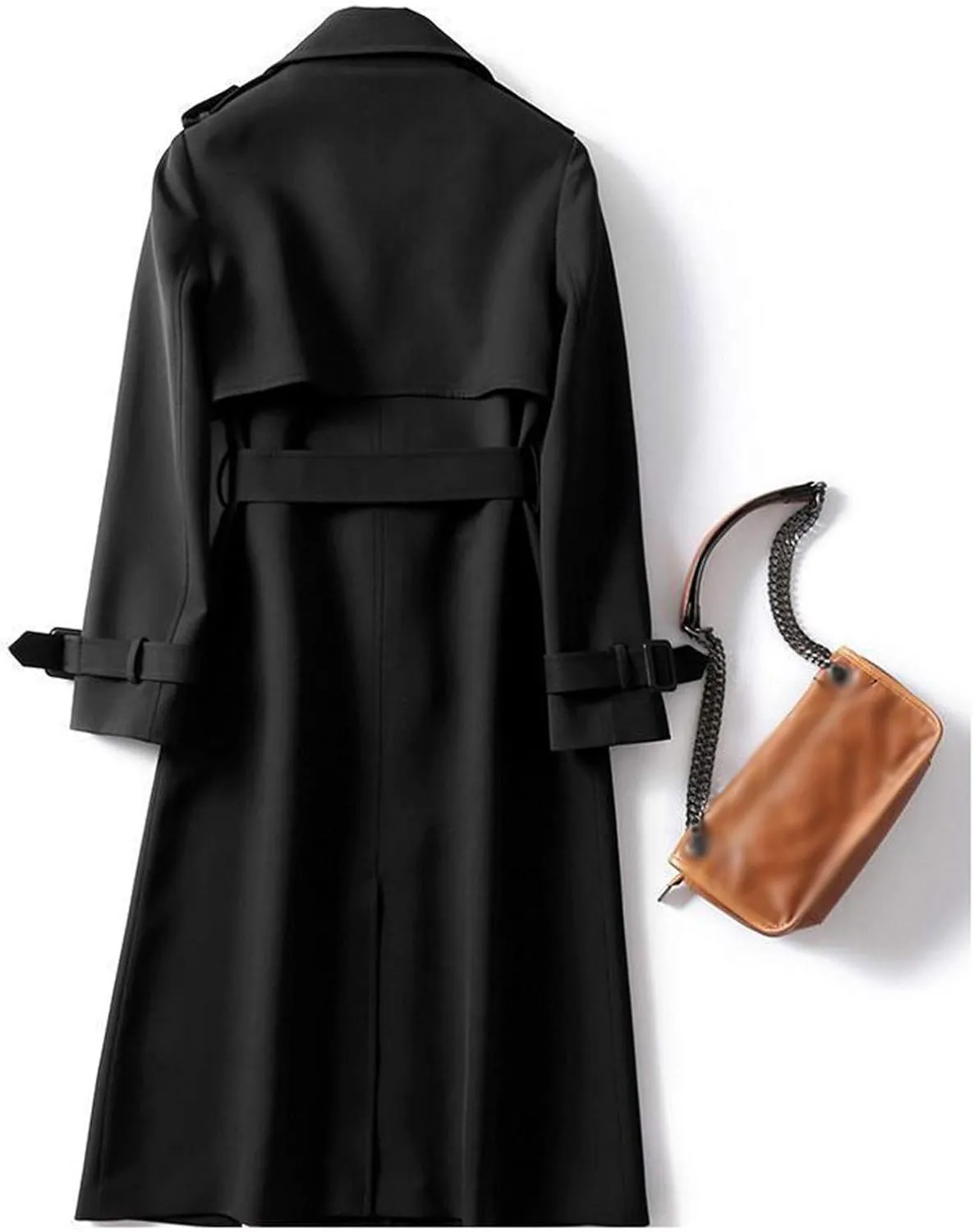 Casual Oversized Fashion Winter Coat Lapel Womens Long Outwear Women'S Coat Oversized Windproof Short Trench Coat