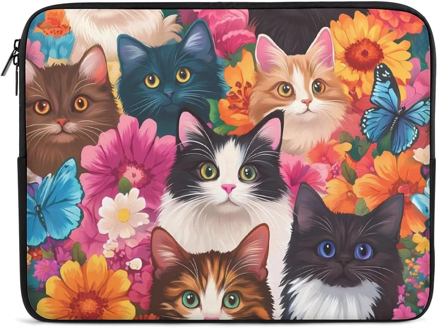 Cat (1) Laptop Case Sleeve Bag 17inch Durable Shockproof Protective Computer Carrying Cover Briefcase