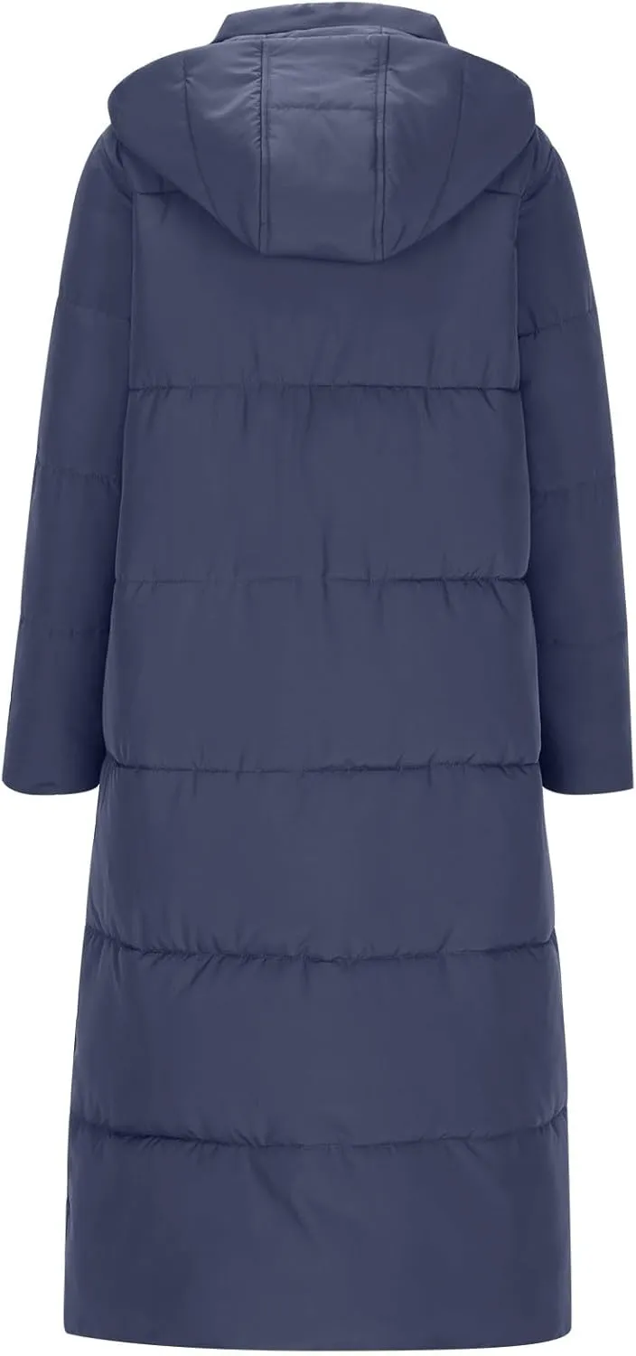 Ceboyel Long Winter Coats for Women 2024 Puffer Jackets Hooded Thickened Down Coat Trendy Ladies Outerwear Clothes With Hood