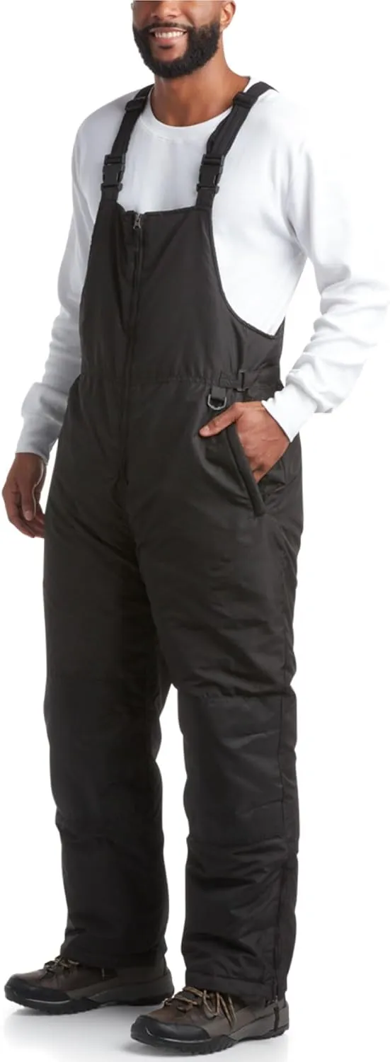 Cherokee Men's Snow Bib - Insulated Waterproof Snow Pants Ski/Snowboard Overalls (M-2XL)