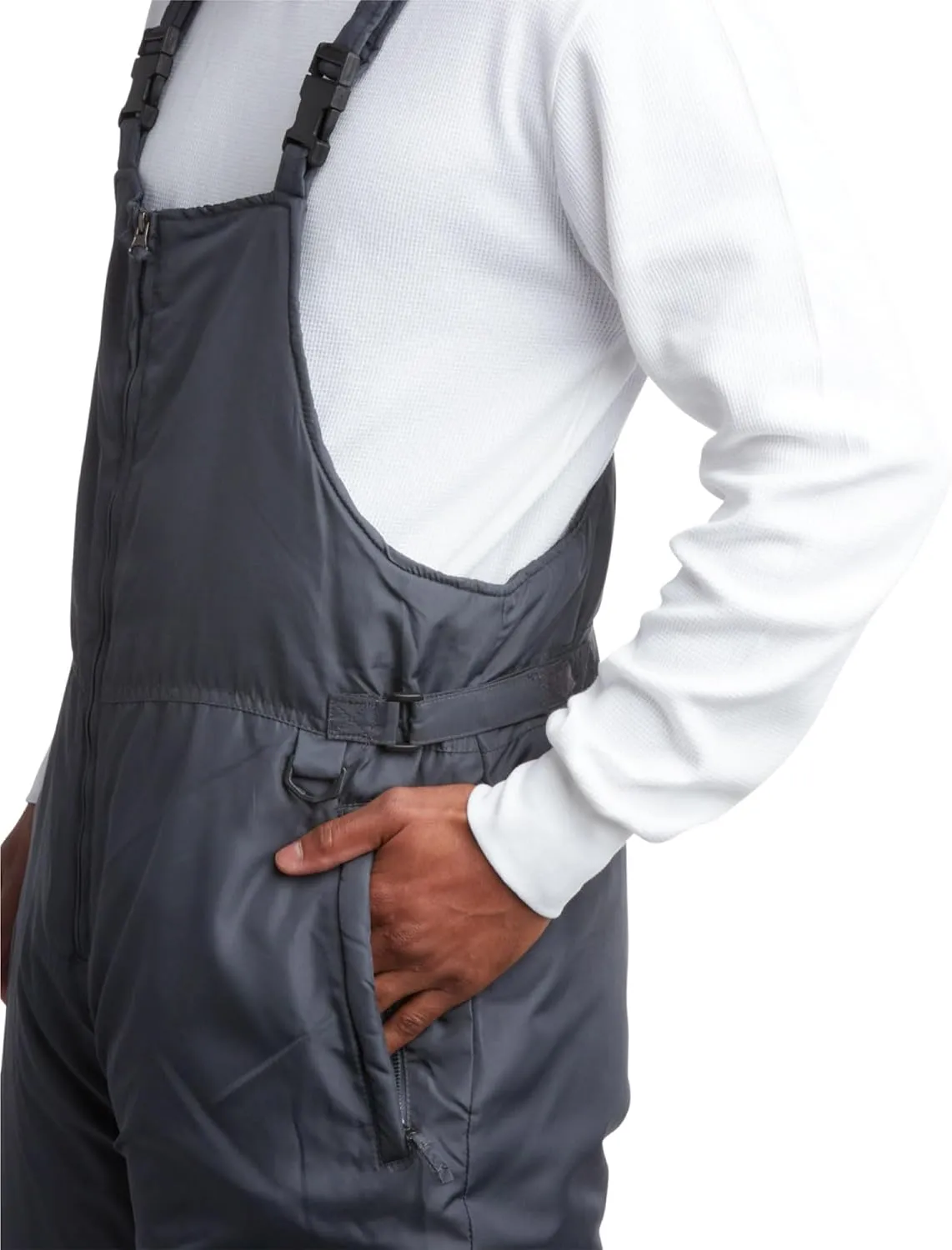 Cherokee Men's Snow Bib - Insulated Waterproof Snow Pants Ski/Snowboard Overalls (M-2XL)