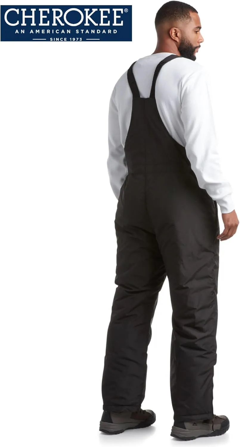 Cherokee Men's Snow Bib - Insulated Waterproof Snow Pants Ski/Snowboard Overalls (M-2XL)