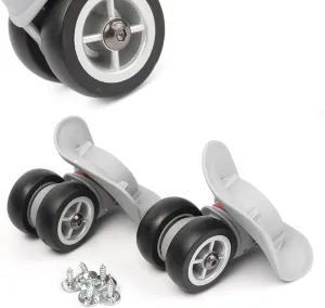Cnonee1 Replacement Luggage Spinner Wheel 2Pcs Set of Suitcase Wheel Universal for Most Luggage W042, Grey Large