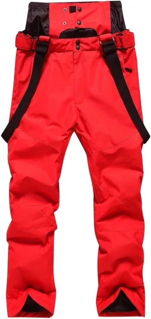 CRNTCEM Mens Ski Snow Bib Pants Women Ski Snow Bib Pant Outdoor Breathable Waterproof Windproof Thermal Snowboard Bib Pants