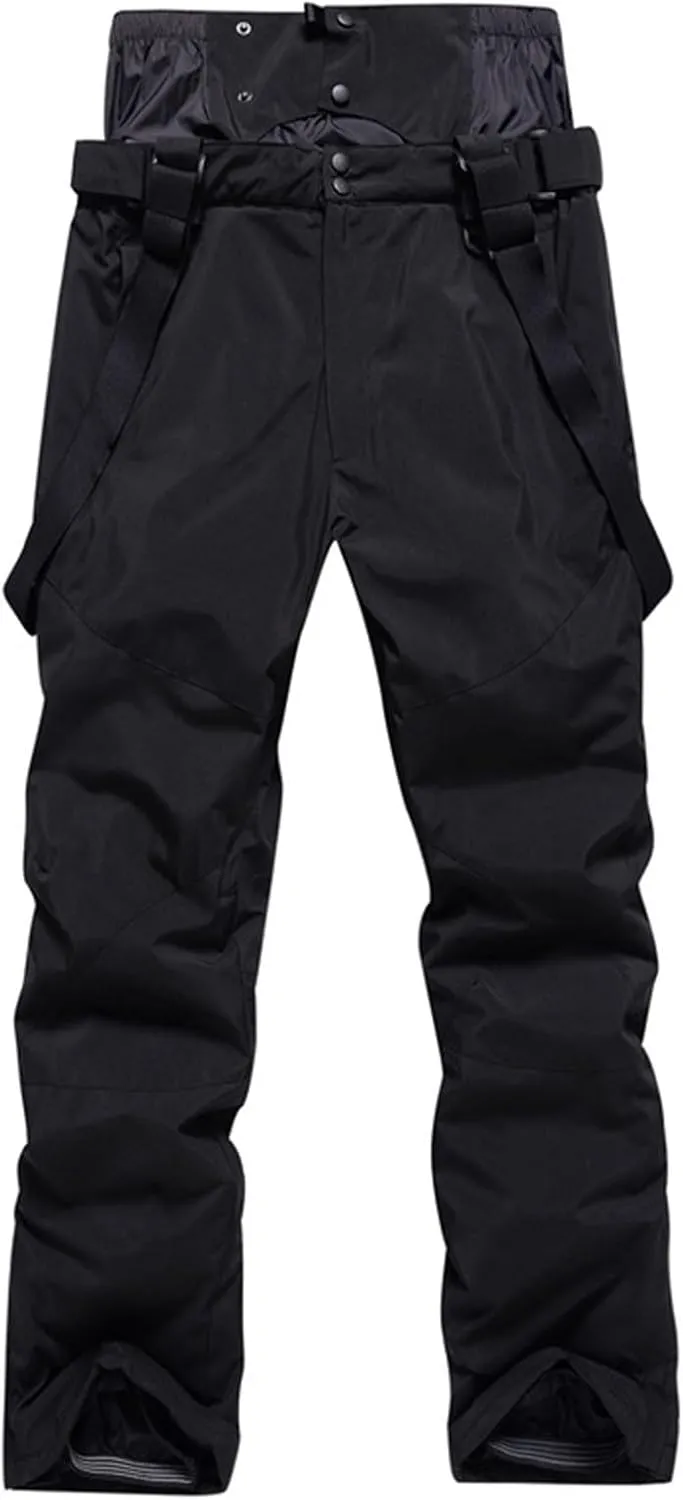 CRNTCEM Mens Ski Snow Bib Pants Women Ski Snow Bib Pant Outdoor Breathable Waterproof Windproof Thermal Snowboard Bib Pants