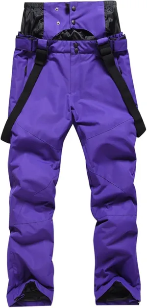 CRNTCEM Mens Ski Snow Bib Pants Women Ski Snow Bib Pant Outdoor Breathable Waterproof Windproof Thermal Snowboard Bib Pants