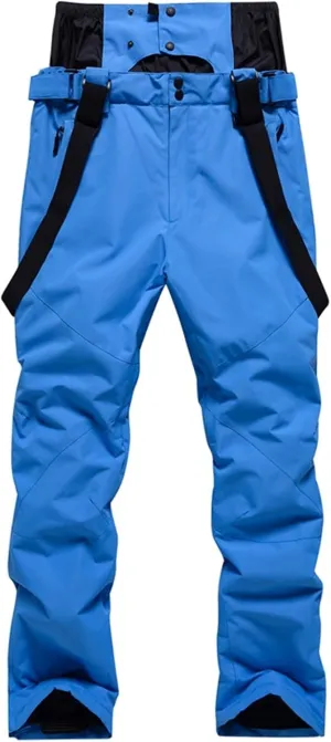 CRNTCEM Mens Ski Snow Bib Pants Women Ski Snow Bib Pant Outdoor Breathable Waterproof Windproof Thermal Snowboard Bib Pants