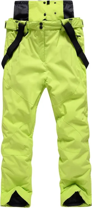 CRNTCEM Mens Ski Snow Bib Pants Women Ski Snow Bib Pant Outdoor Breathable Waterproof Windproof Thermal Snowboard Bib Pants