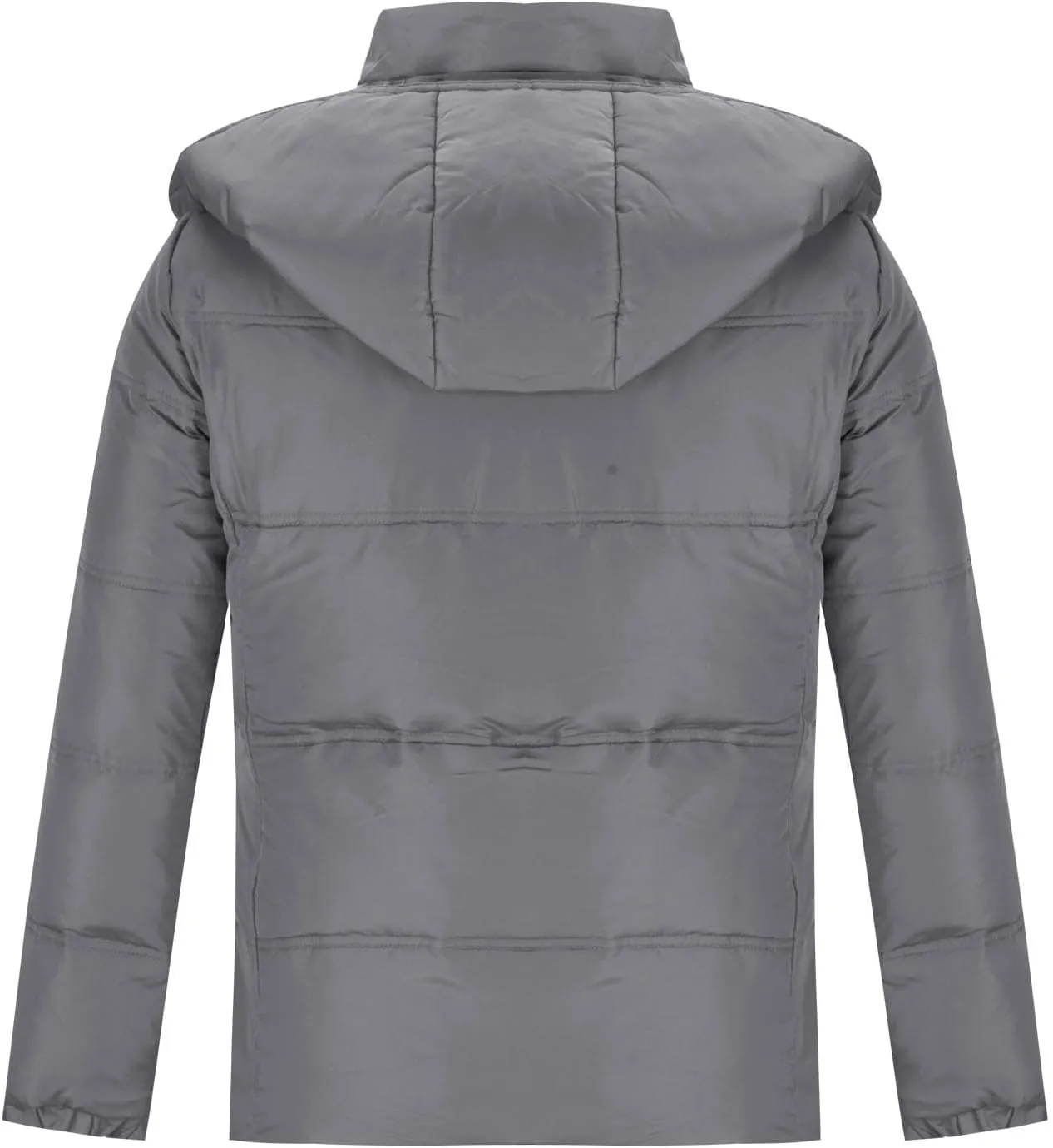 Down Winter Coats for Men Waterproof Hooded Puffer Jacket Cotton Padded Warm Outerwear with Pockets