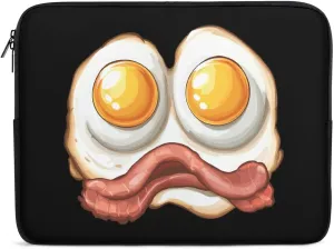 Egg and Bacon Egg Laptop Case Sleeve Bag 10inch Durable Shockproof Protective Computer Carrying Cover Briefcase