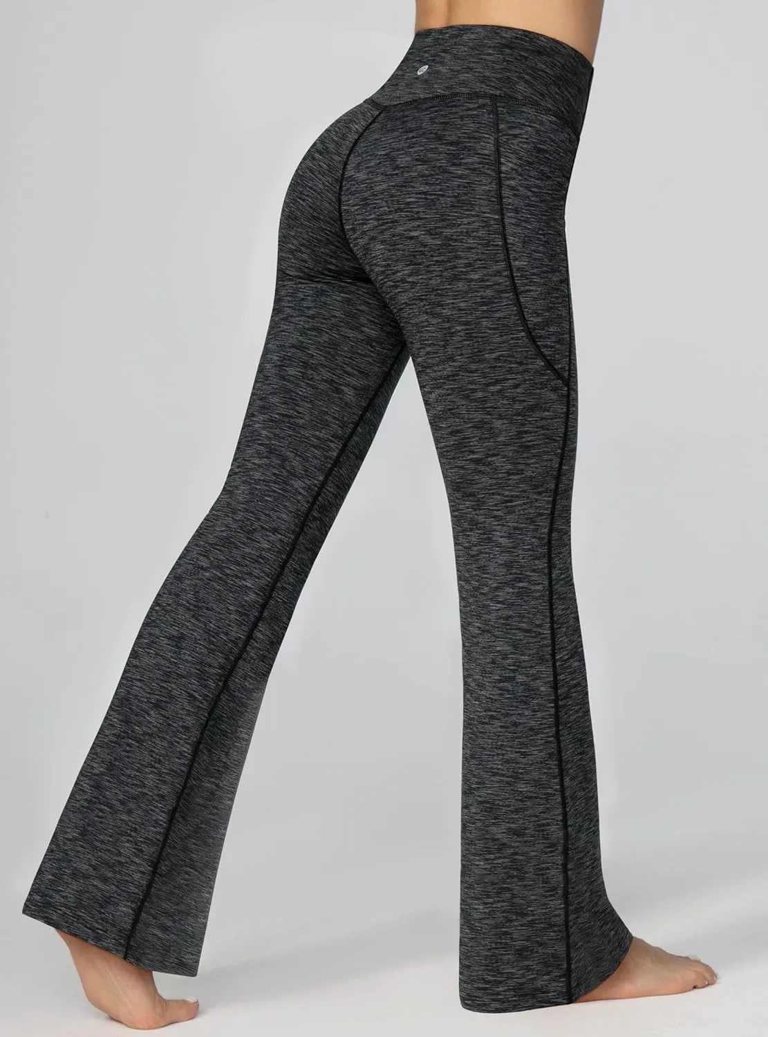 Ewedoos Fleece Lined Pants Women Thermal Yoga Pants with Pockets High Waist Warm Pants Winter Flare Leggings for Women