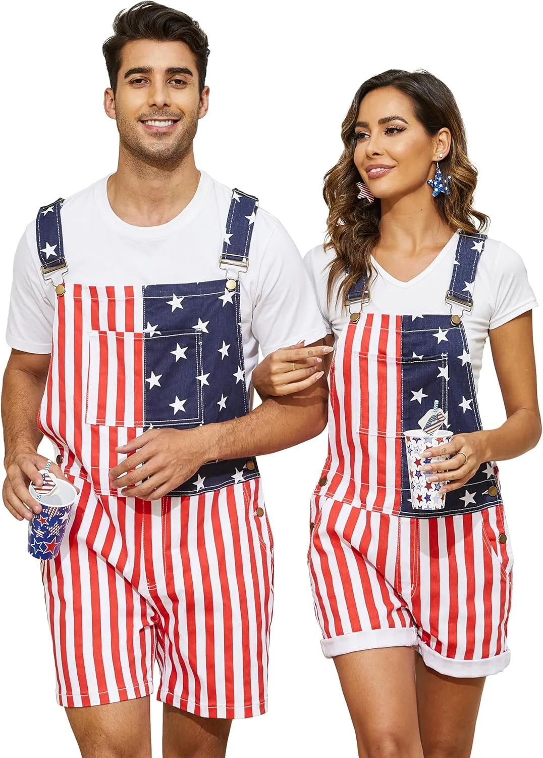 Festival Overalls for Men Fashion Jumpsuits Shorts Romper Bibs Coveralls