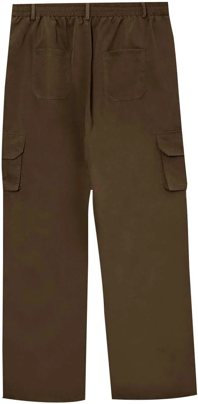 Flexcamo - Tactical Waterproof Pants Men Lightweight Casual Comfy Work Cargo Pants Relaxed Fit Carpenter Pants