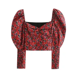 FLORAL CROP TOP
