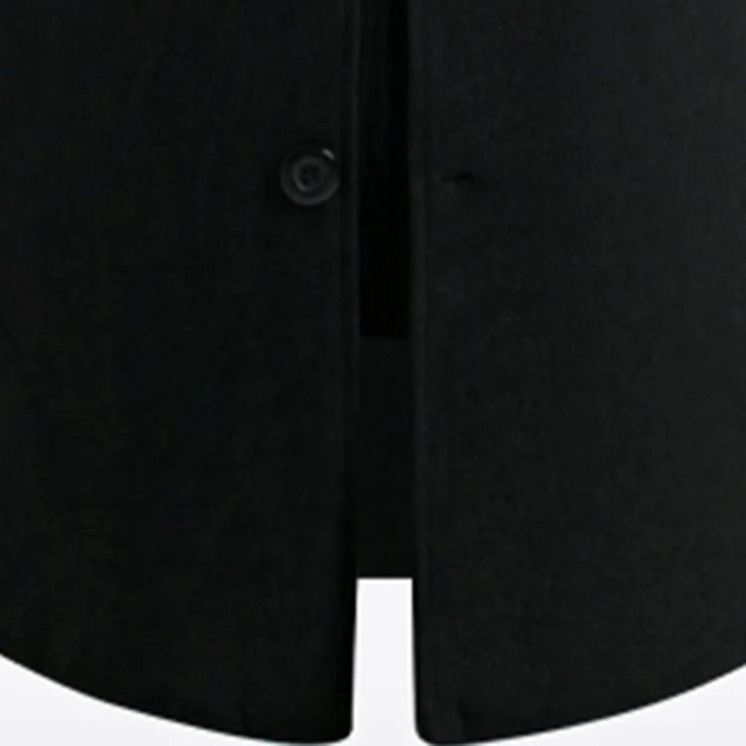 French Woolen Coat For Men's,Mens Business Solid Down Jacket Trench Topcoat Breasted Slim Fit Lapel Winter Overcoat