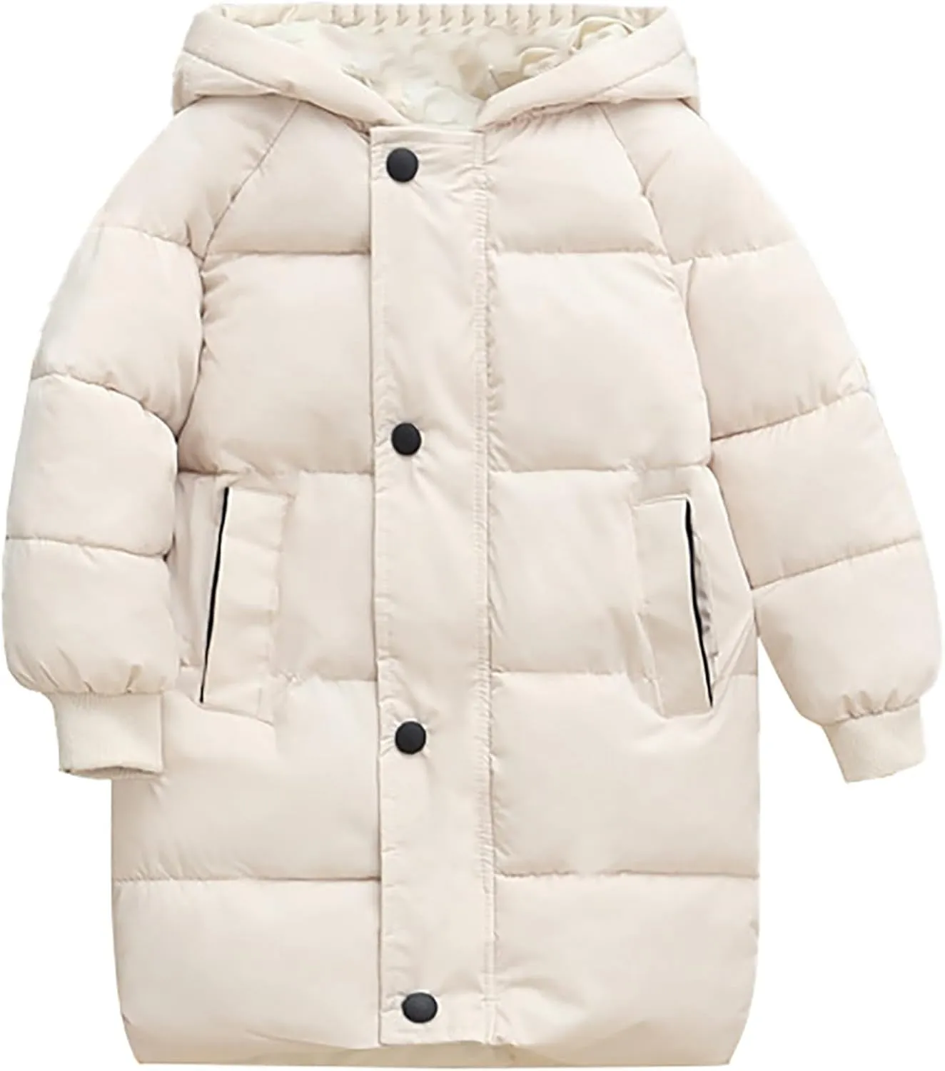 Girls Winter Coats Children's Down Padded Jacket Long Cotton Padded Jacket Baby Children's Girls Belted Winter Coats