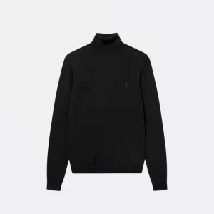 Greyson Rollneck Merino Knit Sweater (Black)