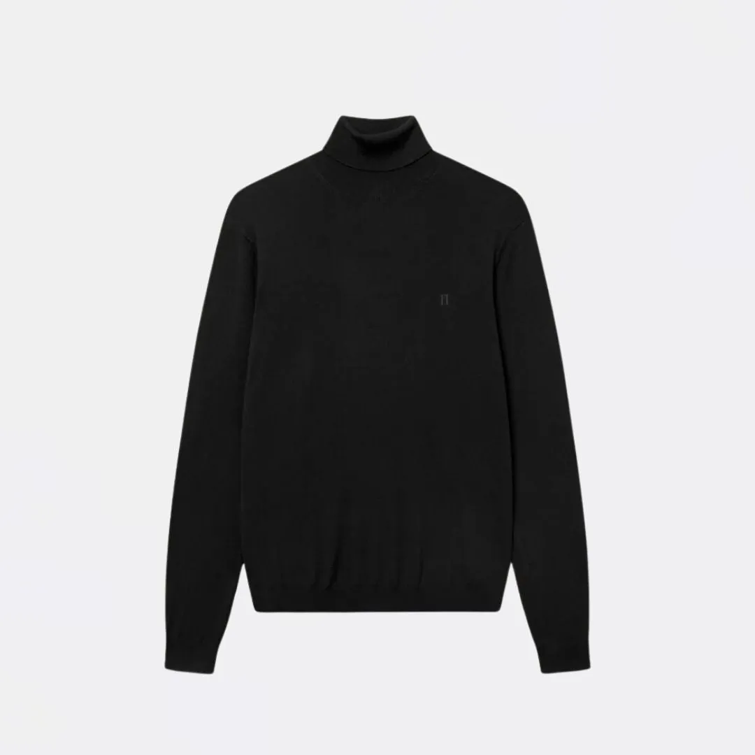 Greyson Rollneck Merino Knit Sweater (Black)