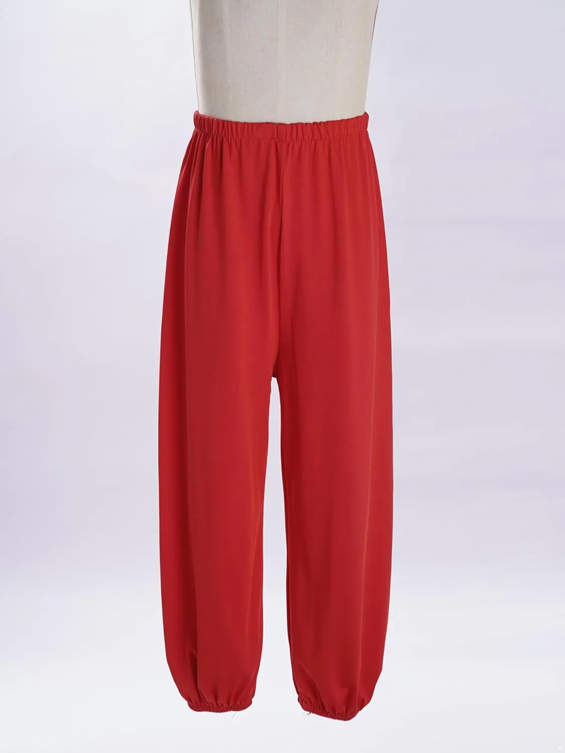 Hansber Kids Unisex Casual Harem Pants Hip Hop Dance Pants Casual Baggy Jogger Pants Kung Fu Practice Trousers