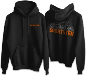 Harley Sportster XLH XLCH 883 (1958-1968) Hoodie - Motorcycle Rider Sweatshirt for Men & Women, Biker Enthusiast Gift