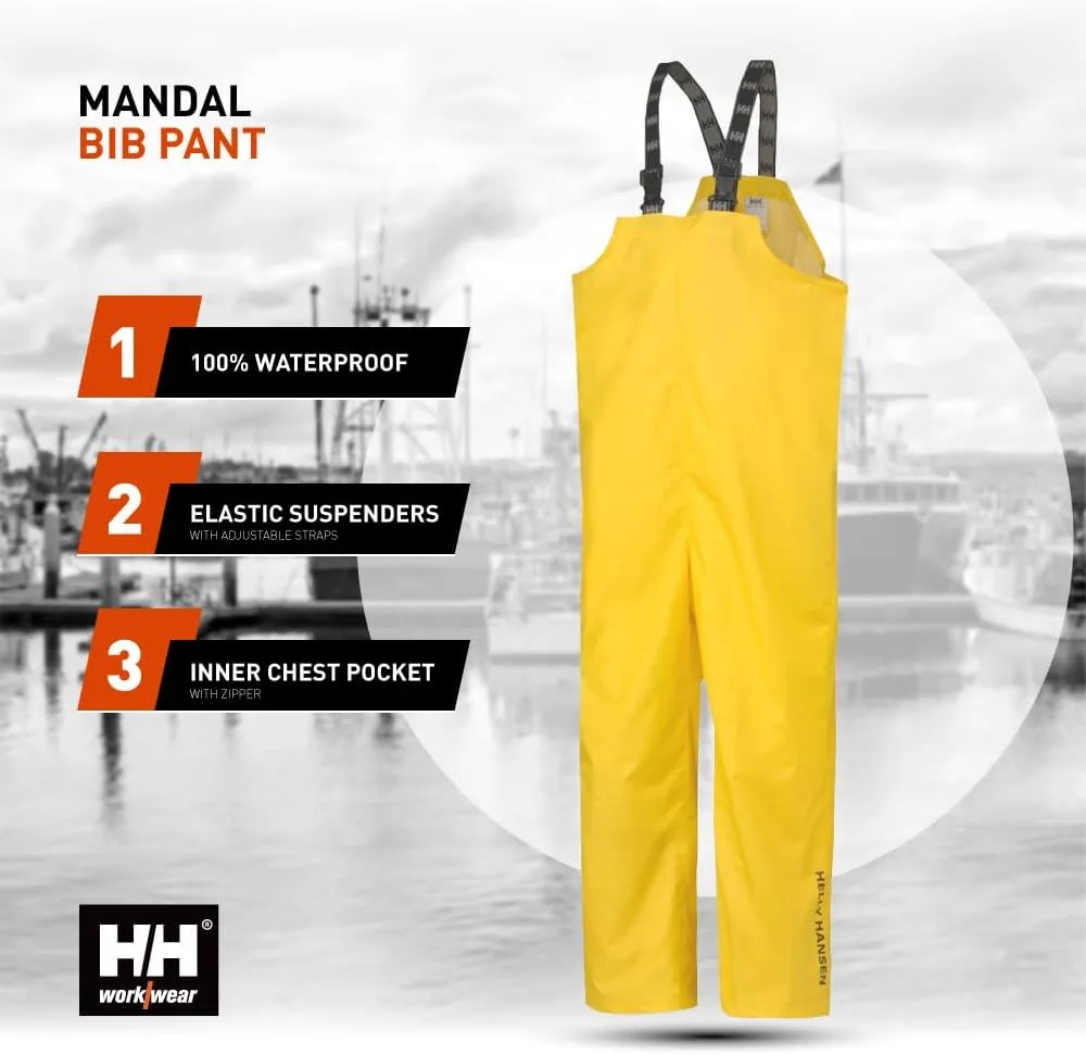Helly-Hansen mens Workwear Mandal Fishing and Rain Bib Pant