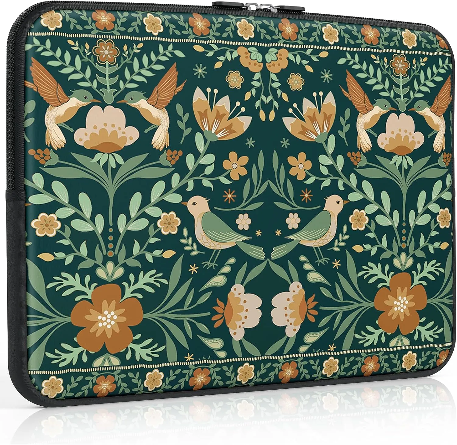 iCasso Laptop Sleeve 13 inch for MacBook Air 13-13.6 inch, Cute Laptop case for MacBook Pro 13 inch 14 inch, Slim Protective Travel Carrying Case Sleeve for 14 inch Chromebook, HP, Dell, Green