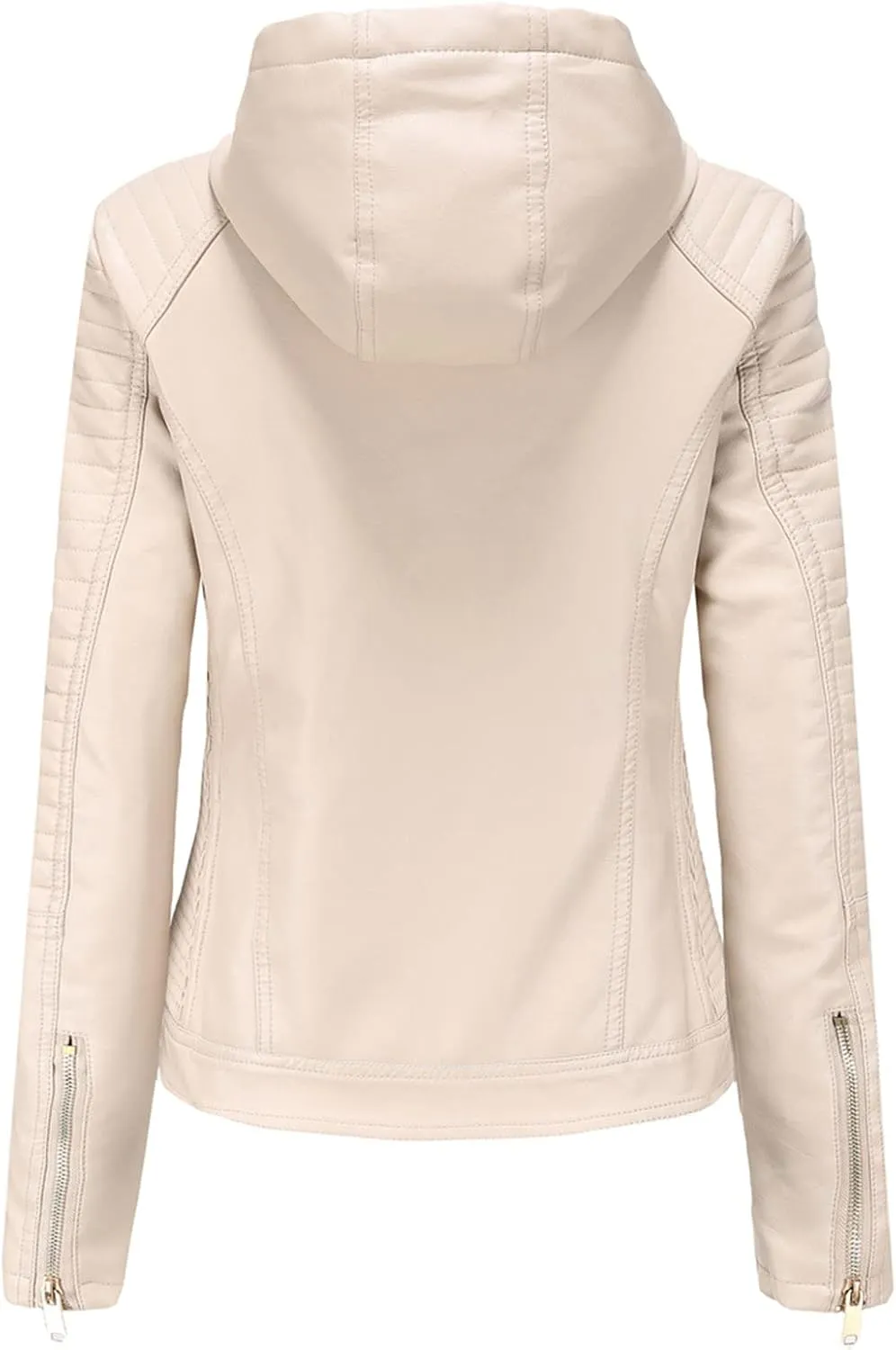 Jacket Women Motor Women Punk Tops Coat Zip Cropped Lapel Ladies Biker Women's Coat Cropped Leather Jacket Women
