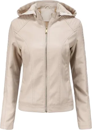 Jacket Women Motor Women Punk Tops Coat Zip Cropped Lapel Ladies Biker Women's Coat Cropped Leather Jacket Women