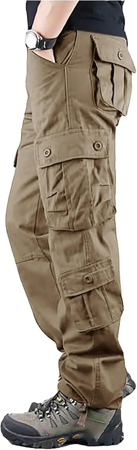 Knit Casual Pants for Men Men's Solid Color and Windproof and Rainproof Pants Winter Warm Training Active Track