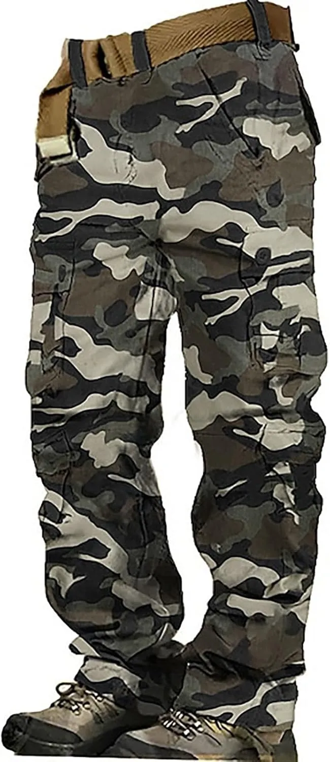 Knit Casual Pants for Men Men's Solid Color and Windproof and Rainproof Pants Winter Warm Training Active Track