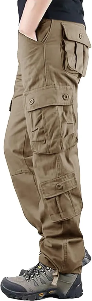 Knit Casual Pants for Men Men's Solid Color and Windproof and Rainproof Pants Winter Warm Training Active Track