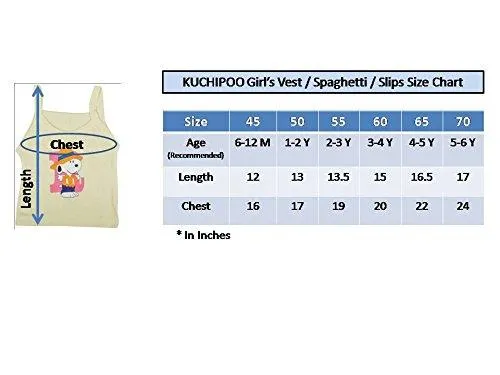 kuchipoo Girls' Regular Fit Cotton Slip (KUC-INN-916-2-3 Years_Multicolor)