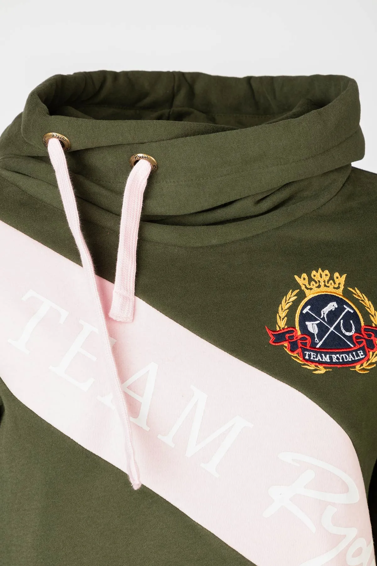 Ladies Sash Cross Neck Hoody
