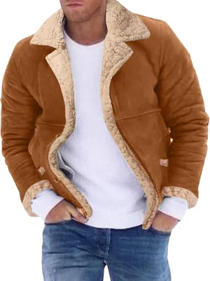 LCMTWX Men's Thicken Warm Winter Coat Stand Collar Knitted Splice Sweater Coat Casual Cardigan Stylish Outwear Winter