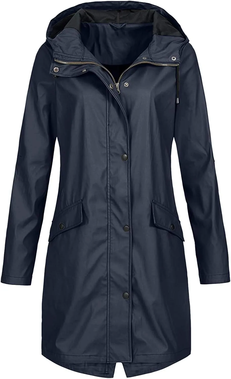 LCMTWX Raincoat Hoodie for Women Casual Women Thicker Winter Slim Women's Coat Rain Jackets for Women Waterproof Rain