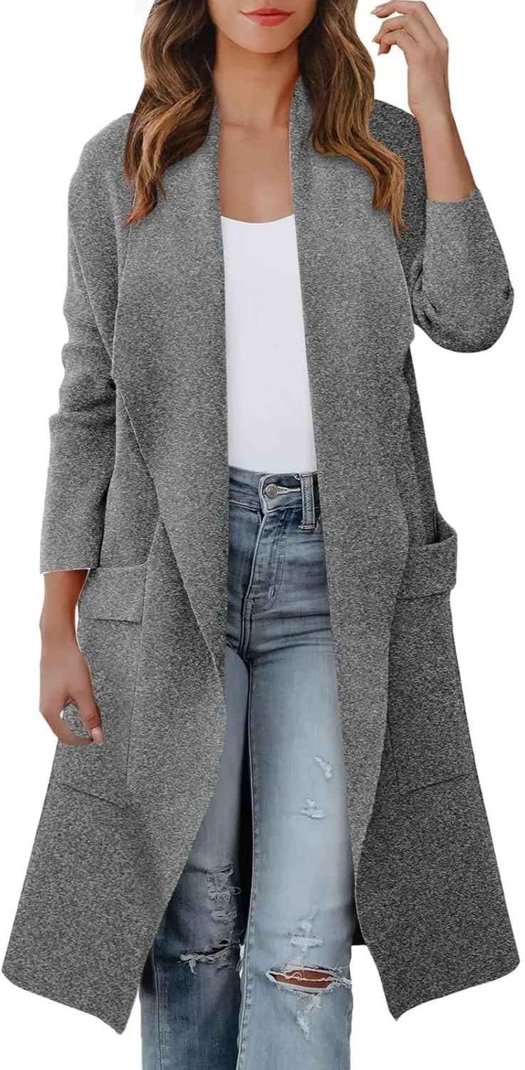 LCMTWX Winter Coat Women Long Suit Collar Printed Pocket Jacket Womens Winter Coats Trench Coat Women Coats for Women