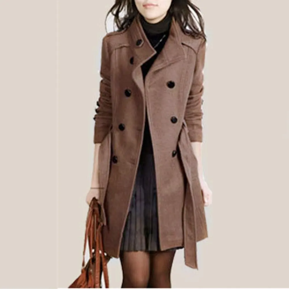 LCMTWX Winter Coats for Women Winter Office Sleeveless Button Woolen Jacket Coat Long Coats for Women Dressy Winter Coat