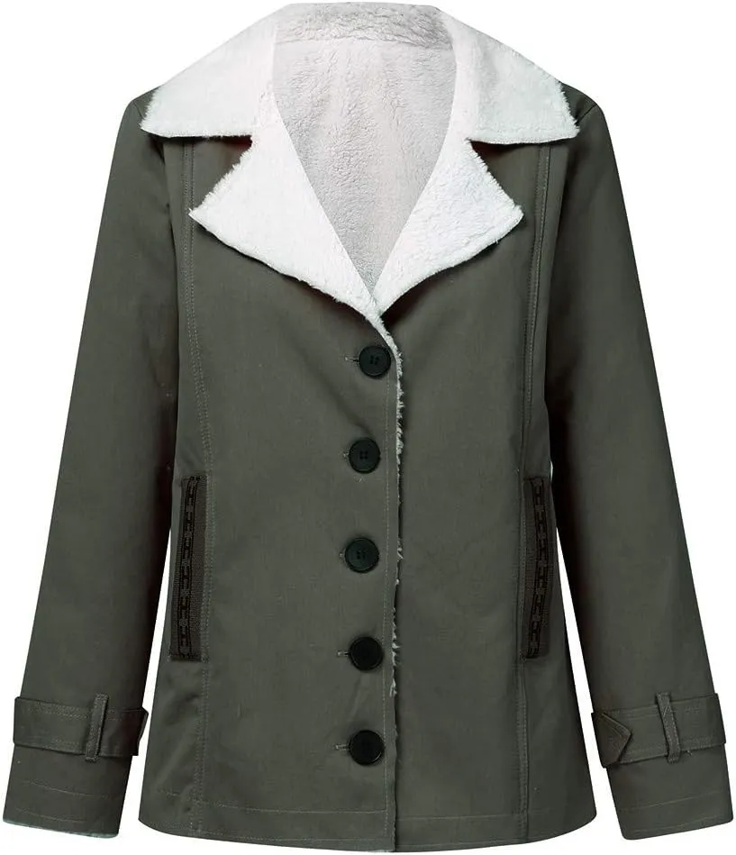 LCMTWX Women's 2023 Fashion Winter Coat Jacket Womens Winter Slim Women's Coat Coats for Women Women'S Fur Faux Fur Jackets