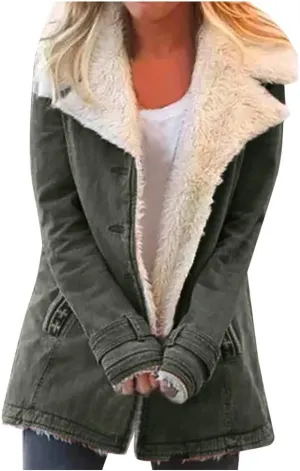 LCMTWX Women's 2023 Fashion Winter Coat Jacket Womens Winter Slim Women's Coat Coats for Women Women'S Fur Faux Fur Jackets