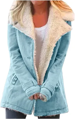LCMTWX Women's 2023 Fashion Winter Coat Jacket Womens Winter Slim Women's Coat Coats for Women Women'S Fur Faux Fur Jackets