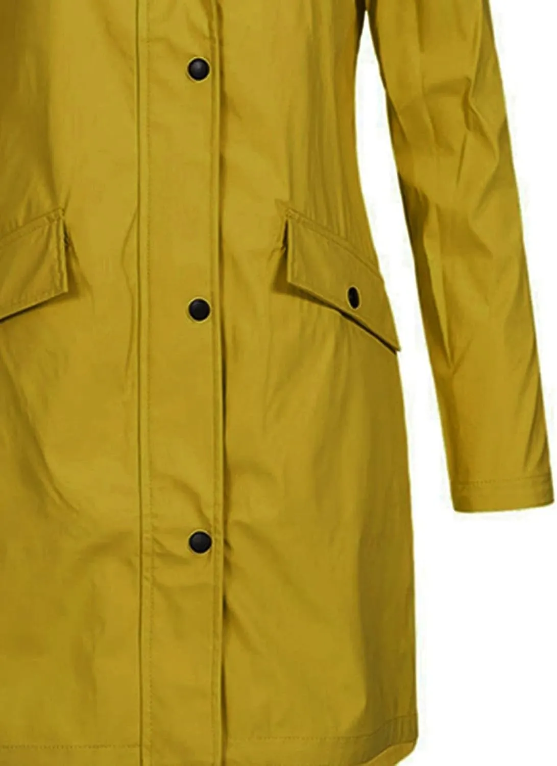 LCMTWX Womens Fleece Lined Raincoat Overcoat Casual Winter Slim Women's Coat Hooded Trench Coats Rain Jacket Womens With